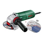 Угловая шлифмашина Bosch PWS 650 + 5 дисков 115 мм